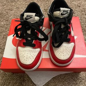 Red black Nike dunk lows